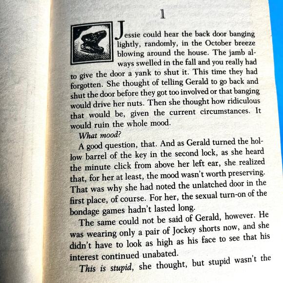 Stephen King – Gerald’s Game (1993 Signet Paperback, 1st Printing) Red Cover - Picture 6 of 8